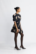 Poplin Mini Dress - Black Posey