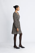 Moss Copenhagen Zeida Rhian Short Dress Aop - Black Flower