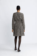Moss Copenhagen Zeida Rhian Short Dress Aop - Black Flower