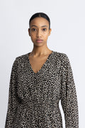 Moss Copenhagen Zeida Rhian Short Dress Aop - Black Flower