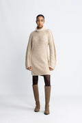 Echo Knit Dress - Ecru Mix