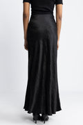 Elise HW Ankle Skirt - Svart