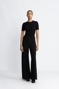 Silvia Wide - Robble Fleece - Black