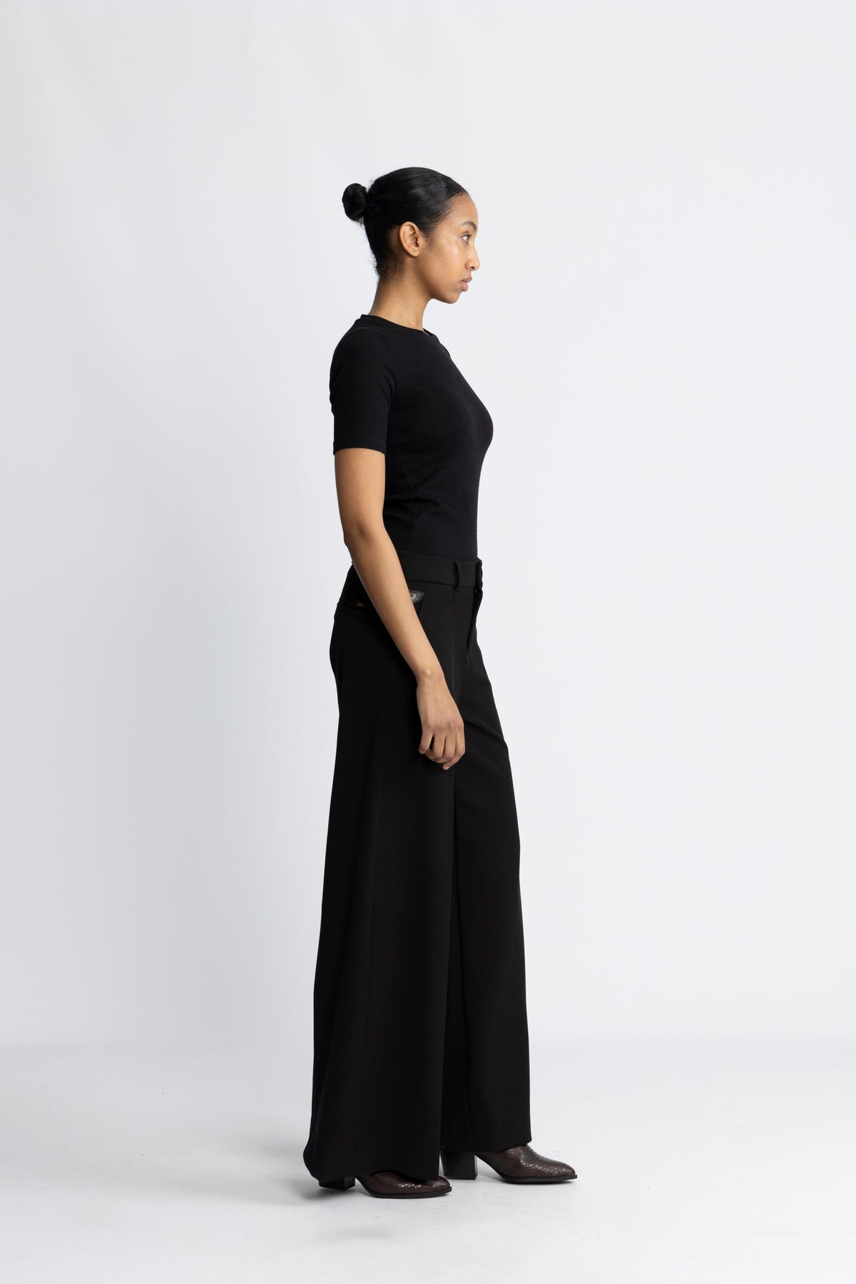 Silvia Wide - Robble Fleece - Black