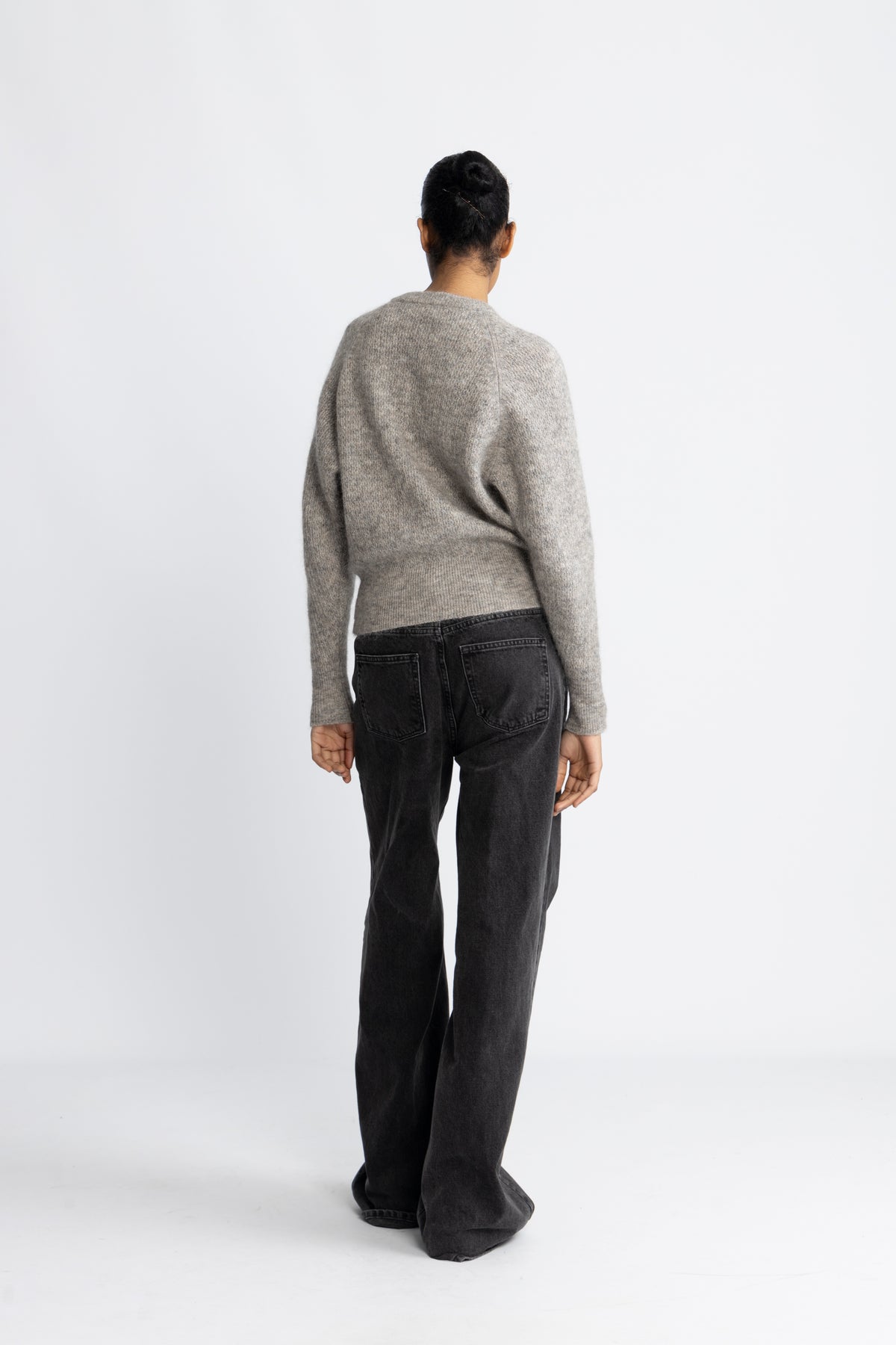 Filuca Ls Knit Cardigan - Steel Gray Lurex