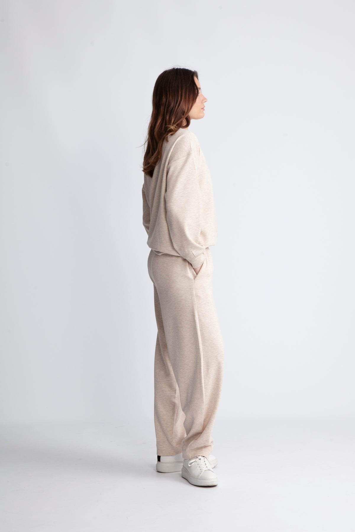 LaicentIW Vincent Mel Mono Sweat - Vanilla Melange