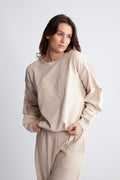 LaicentIW Vincent Mel Mono Sweat - Vanilla Melange