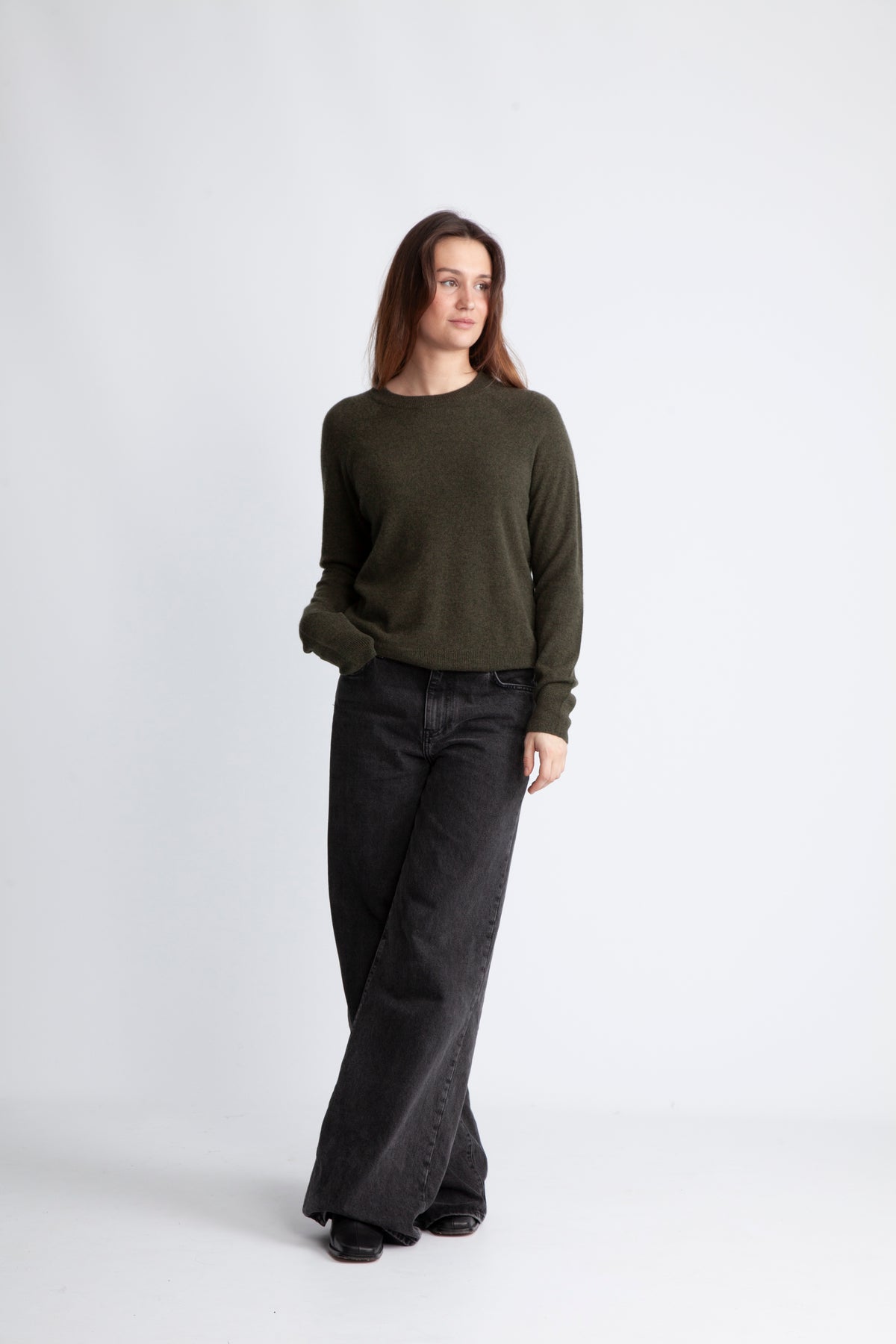 Boston O-Neck - Forest Night Mel