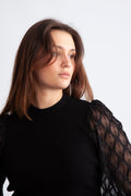 Yasdotera Ls Knit Pullover - Black