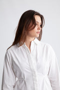 Kenna Ls Bold Sholder Shirt B - Bright White
