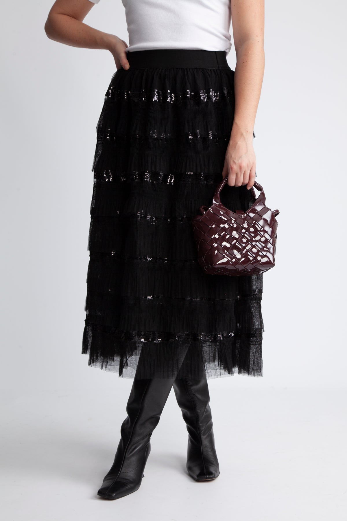 Misu Mini - Dark Maroon Patent