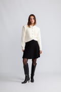 Yasmey Ls Knit Cardigan - Birch