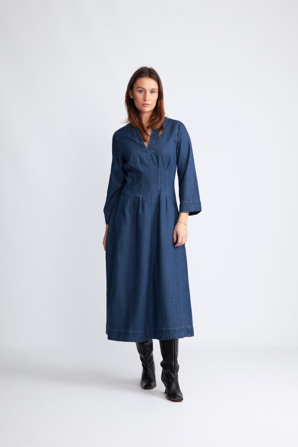 Mableiw Dress - Mörkblå denim