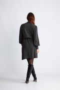 Amari Rachelle Dress - Dark Grey Melange