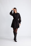 Yassemira Ls Shirt Dress S. - Black