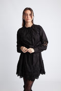 Yassemira Ls Shirt Dress S. - Black