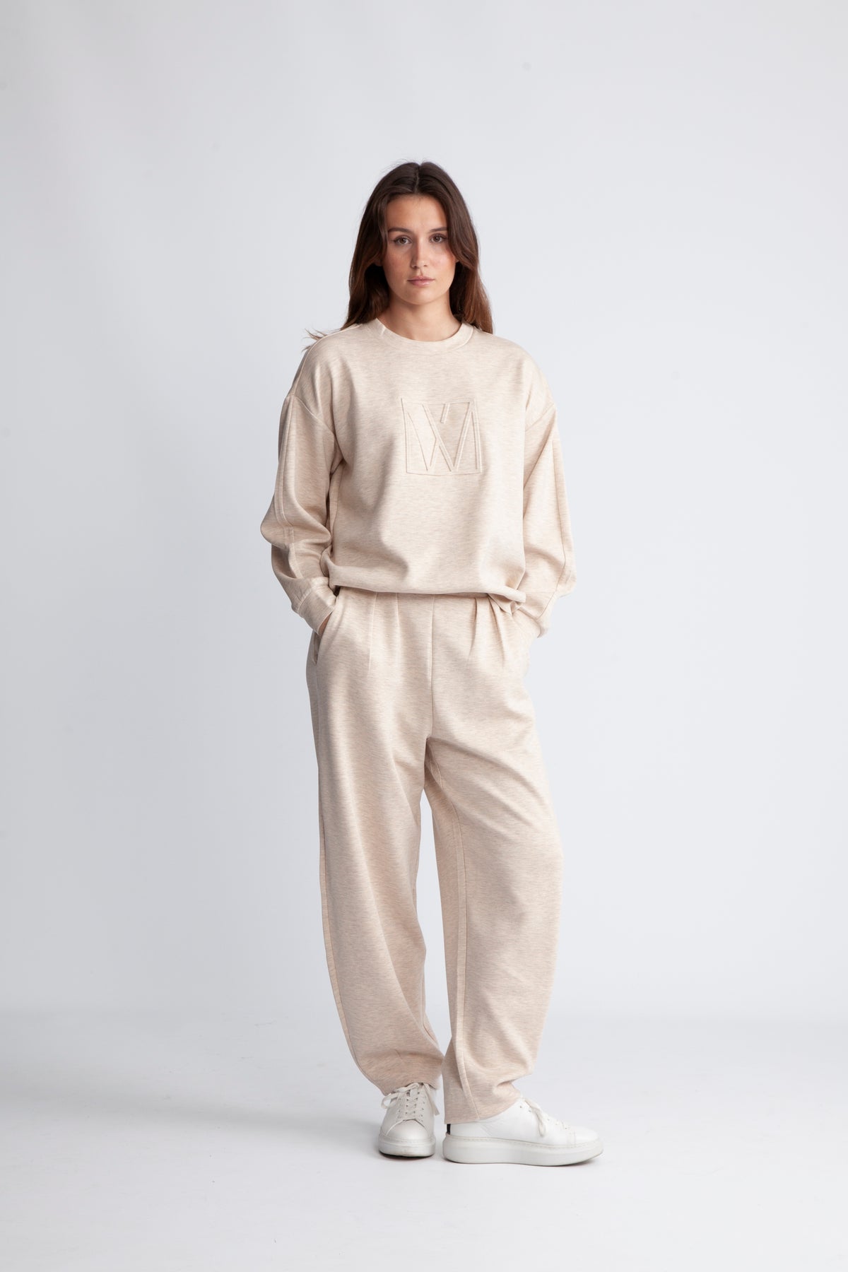 LaicentIW Vincent Mel Mono Sweat - Vanilla Melange