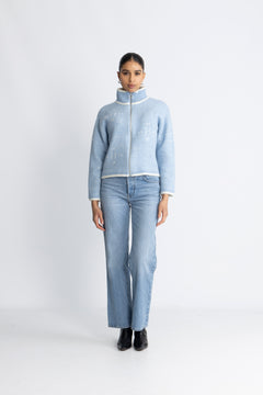 Iben Zip Jacket - Light Blue