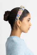 Fleuriora Wide Beaded Diadem - Birch White