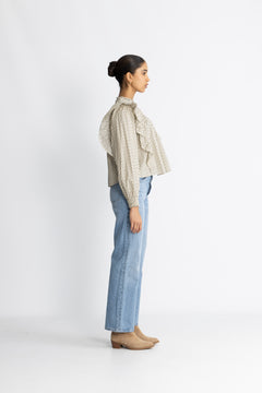 Elsycc Frill Blouse - Bone