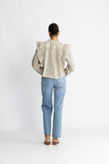 Co'Couture Elsycc Frill Blouse - Bone