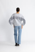 Studcc Fringe Sweat - Light Grey