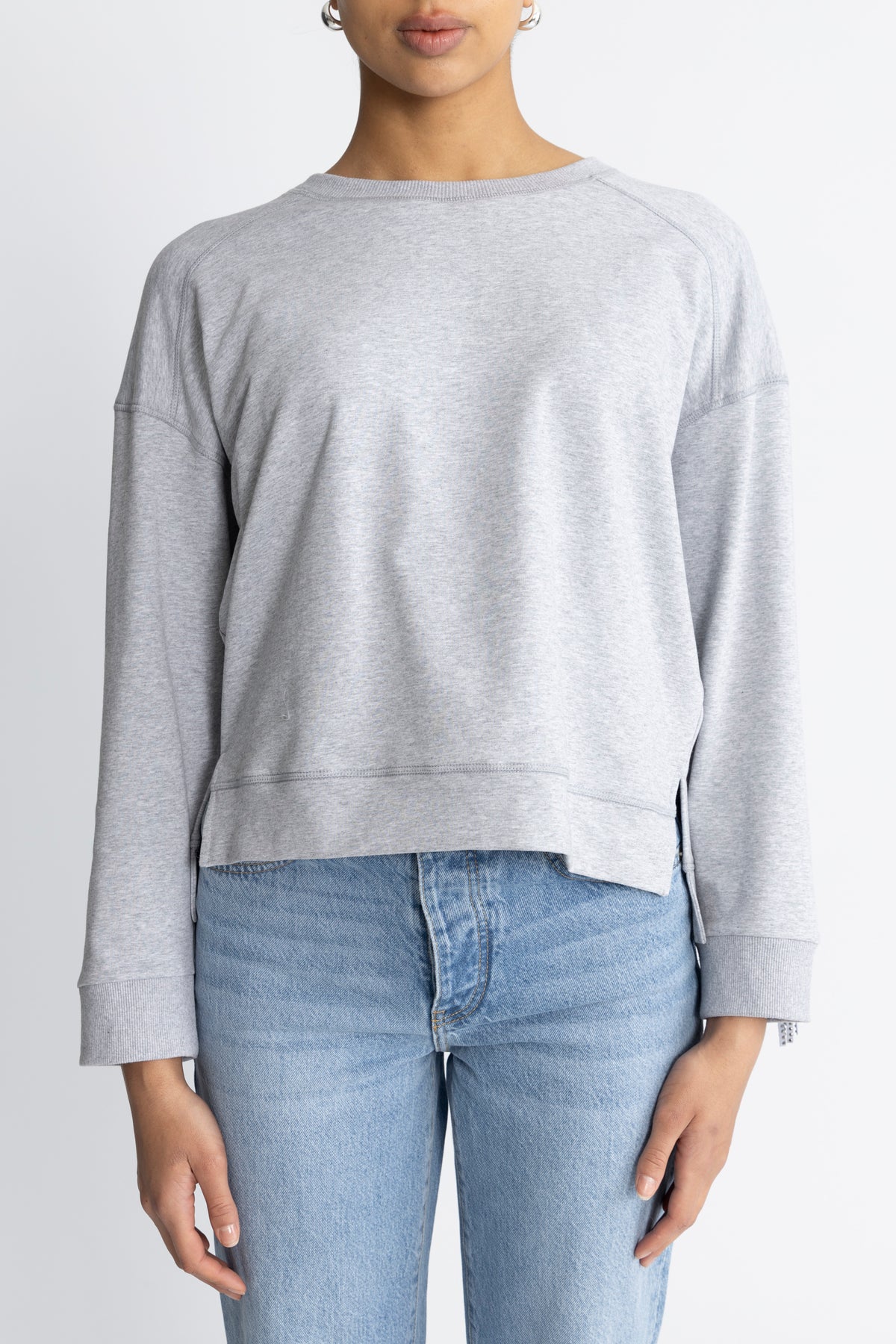 Studcc Fringe Sweat - Light Grey