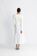 Vida Linen Kjol - Vit