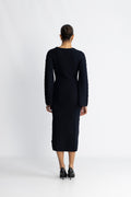 Ronda Cotton Dress - Marinblå