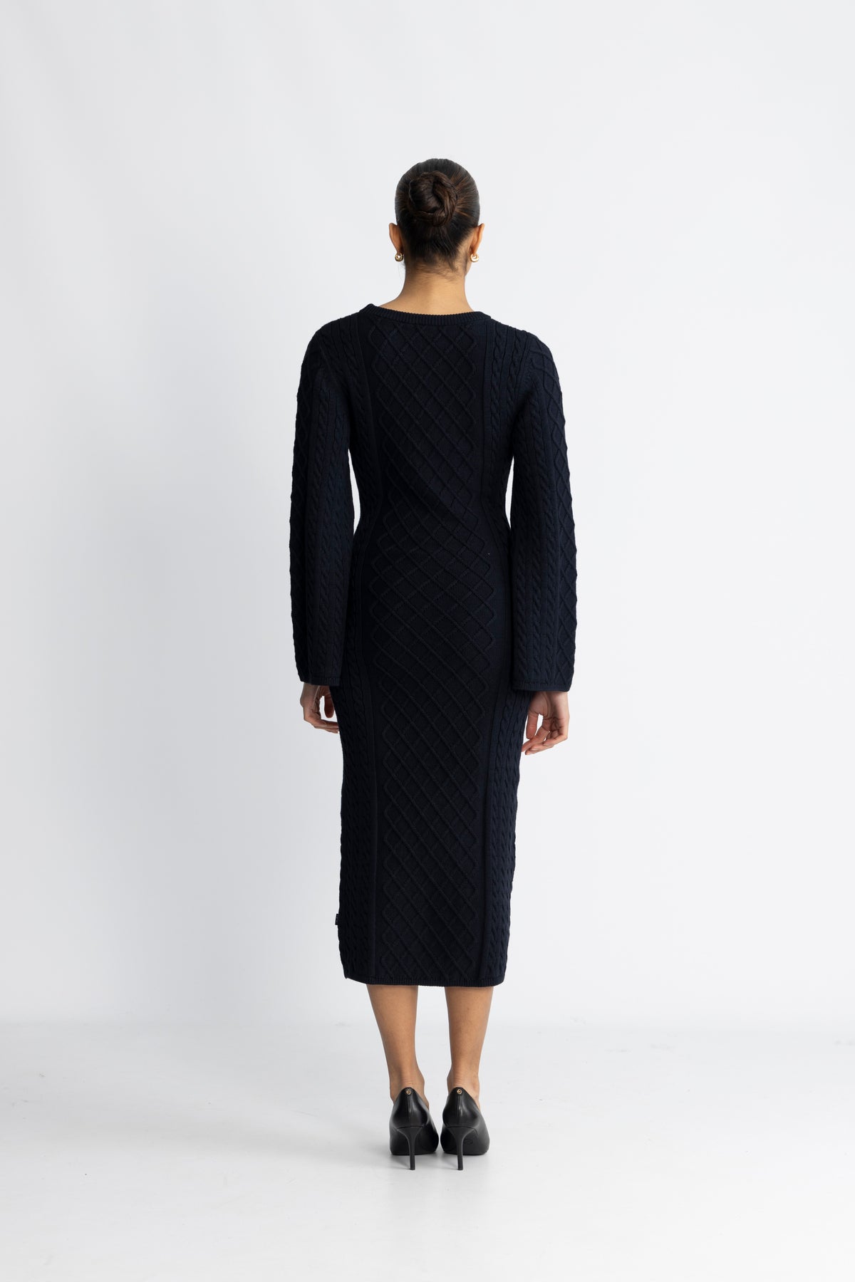 Ronda Cotton Dress - Marinblå