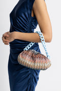 Pouch Medium - Rainbow Lurex Fabric