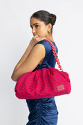 Pouch Large - Fuchsia Fabric