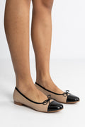 A8041 - Black Patent/Beige Nappa