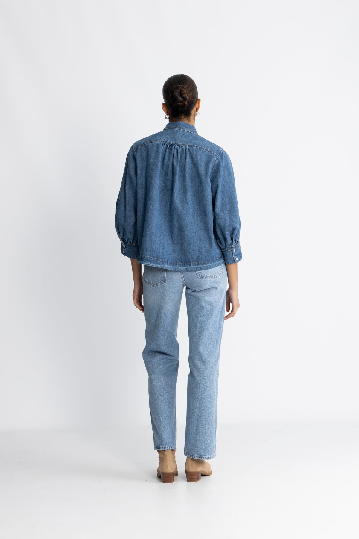 Delinacc Denim SS Shirt - Dark Denim