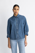 Delinacc Denim SS Shirt - Dark Denim