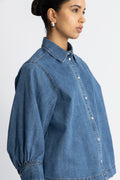 Delinacc Denim SS Shirt - Dark Denim
