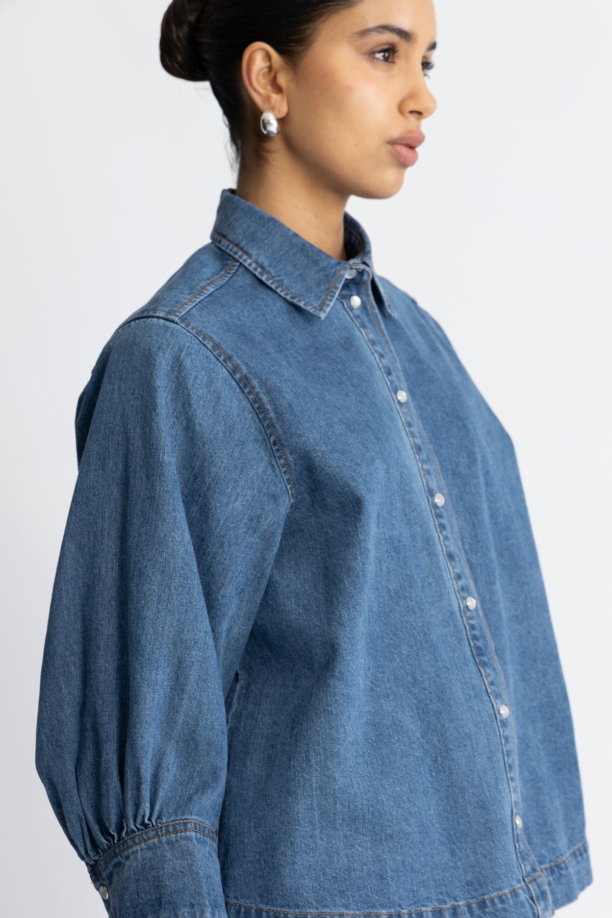 Delinacc Denim SS Shirt - Dark Denim