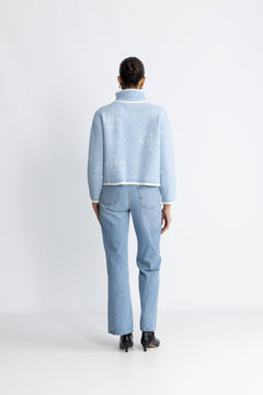 Iben Zip Jacket - Light Blue