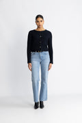 Ulla Cotton Jacket - Mörkblå