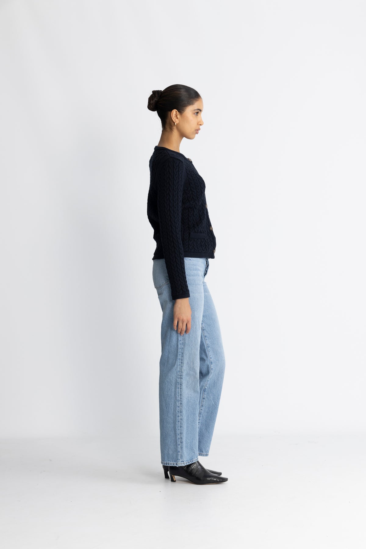 Ulla Cotton Jacket - Mörkblå
