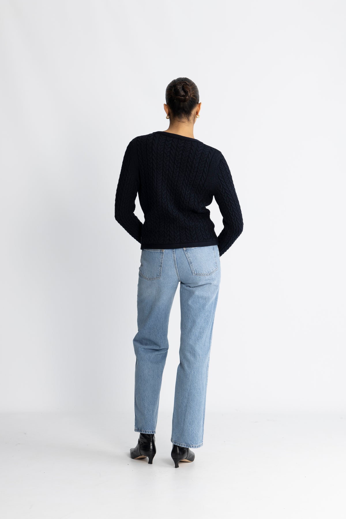 Ulla Cotton Jacket - Mörkblå