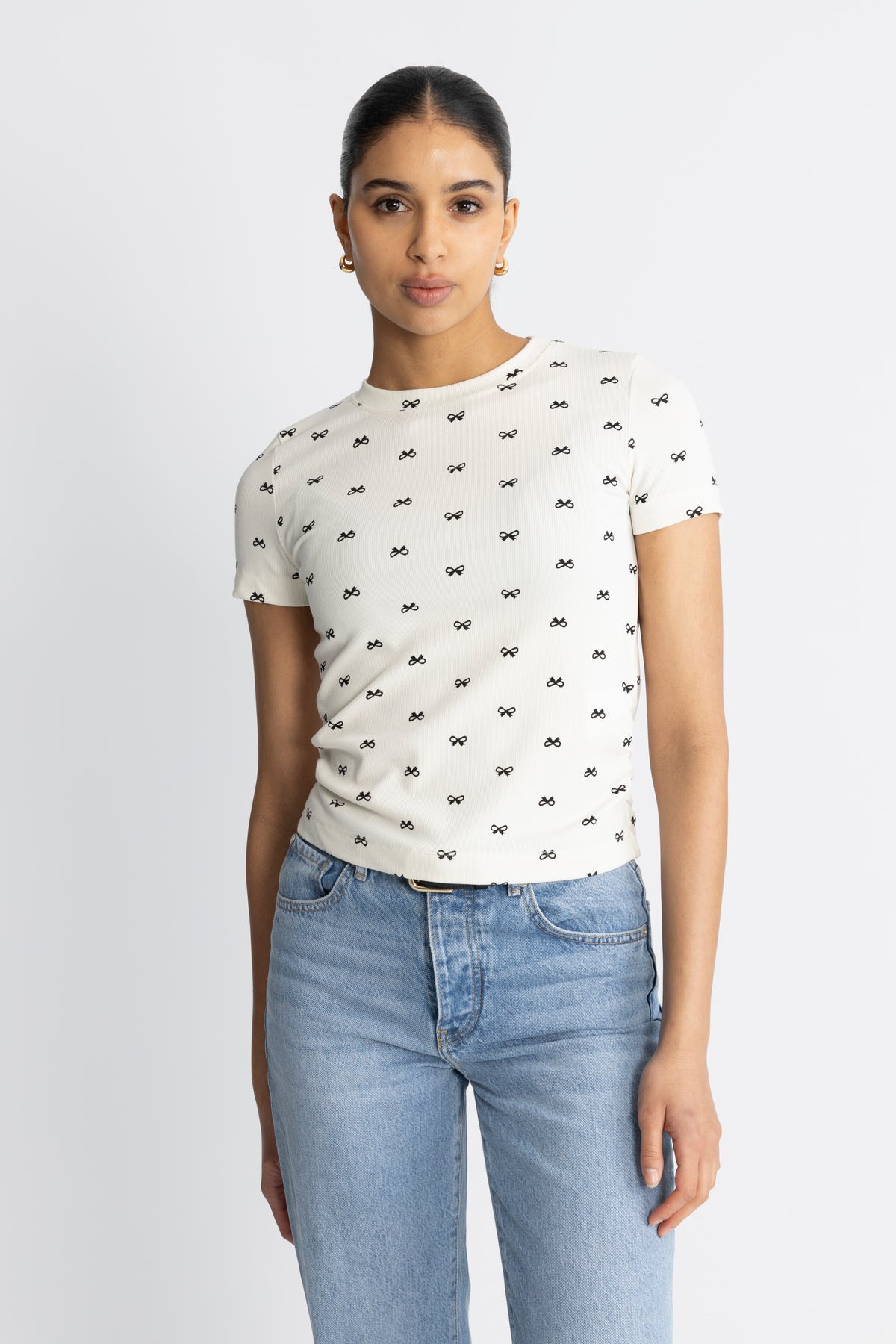 Ritchiecc Ribbon Tee - Off-white