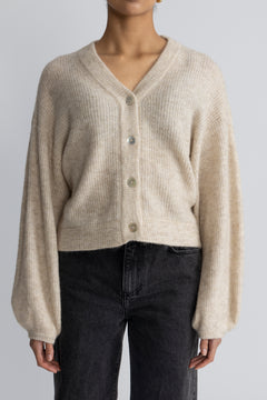 Hila Hope Cardigan - Oatmeal Melange
