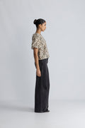 Alyona Vlora 2/4 Top Aop - Oatmeal Leo