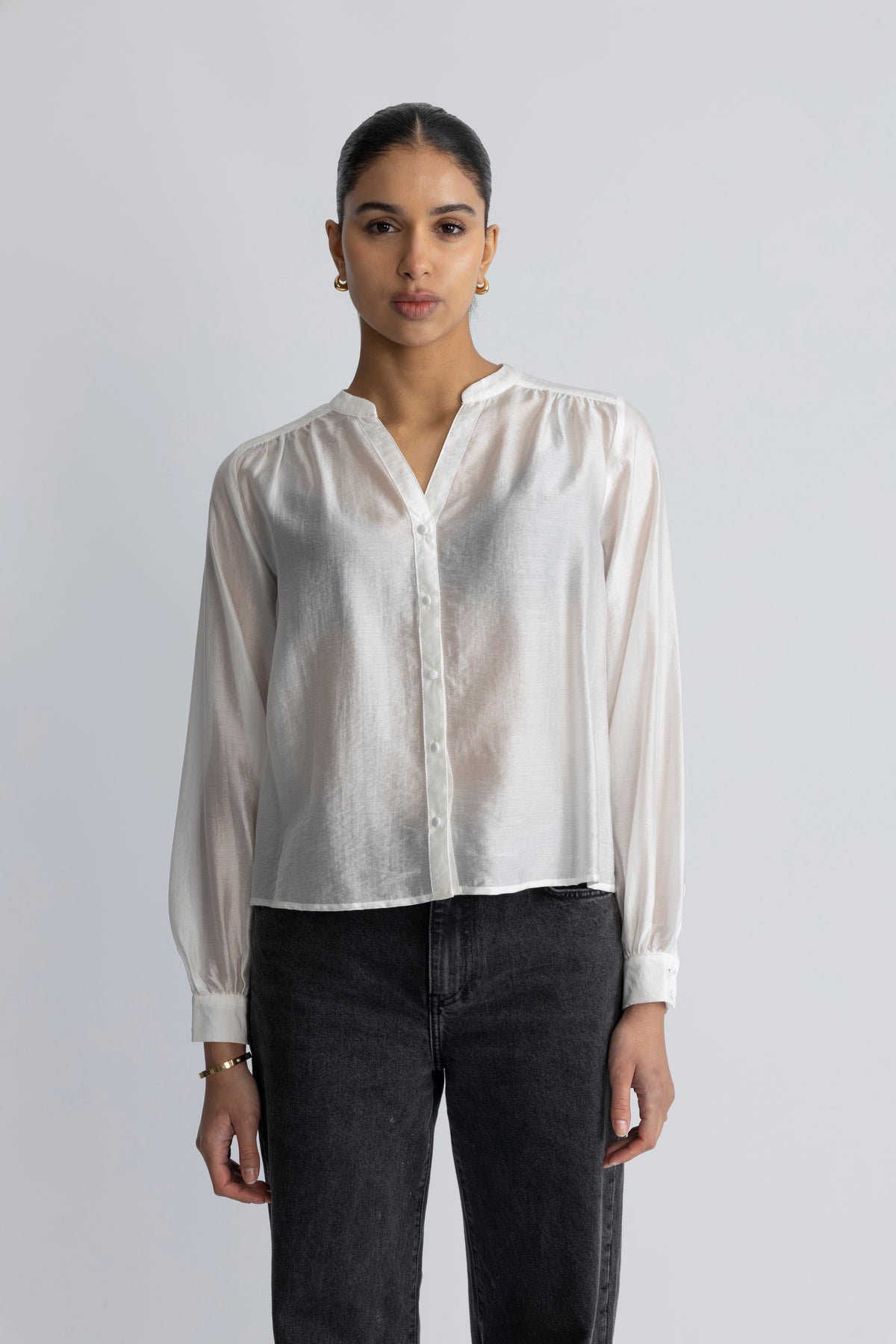 Denny Romina Shirt - Egret