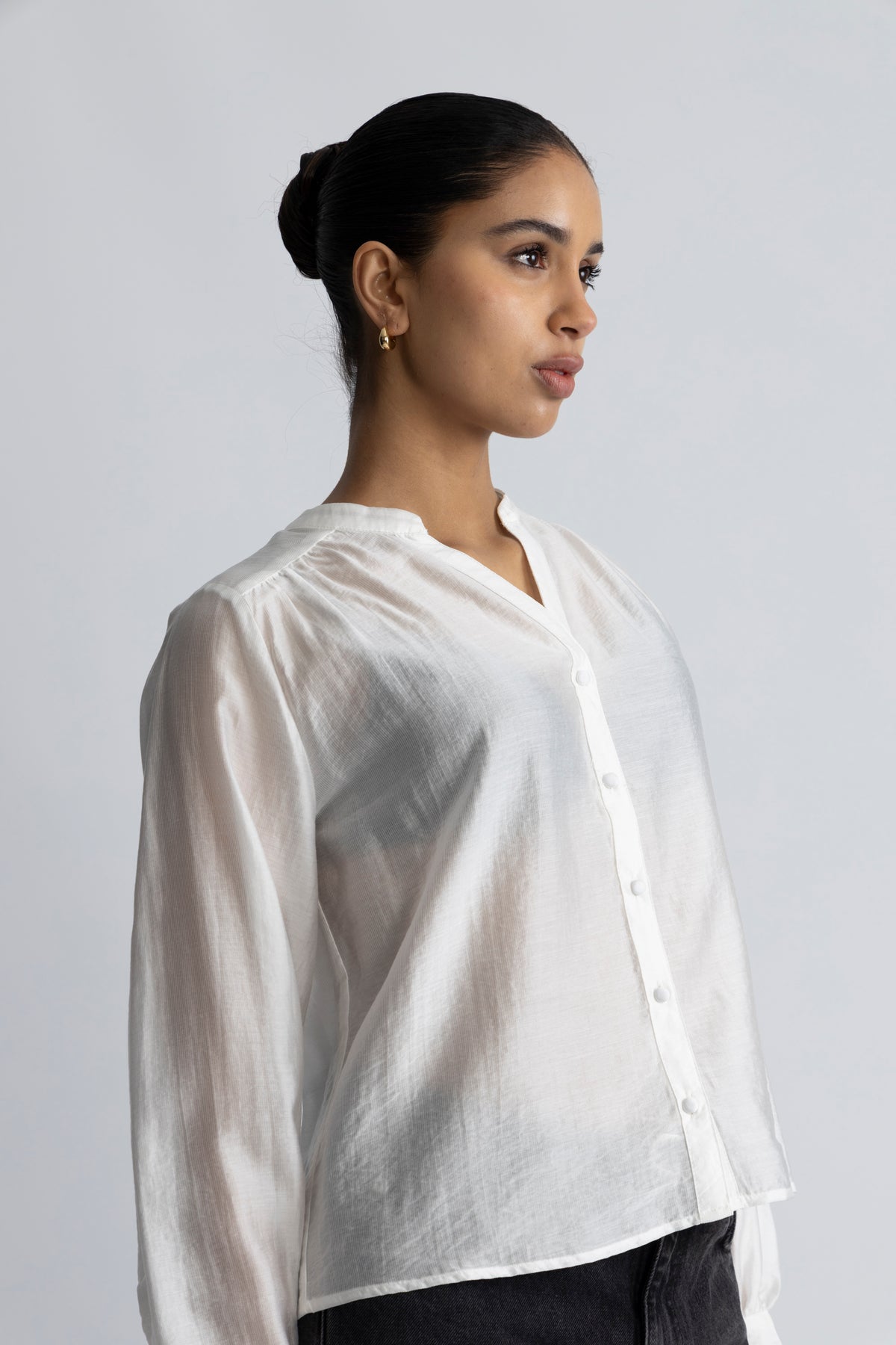 Denny Romina Shirt - Egret