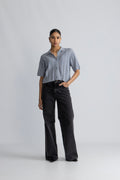Kelp Crochet Shirt - Blue Mix