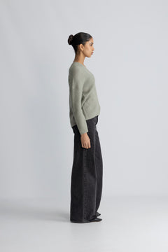 Thora V-Neck Knit - Shadow