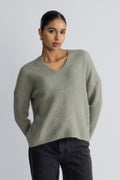 Thora V-Neck Knit - Shadow