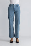 Alice HW Wide Long Jeans - Ljusblå Denim